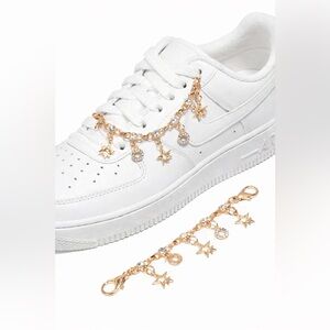 Shoe Lace Gold Charm Chain